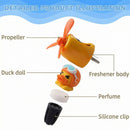 Car Air Freshener Cute Cartoon Yellow Duck Pilot Car Diffuser Rotating Propeller Automotive Air Outlet Fan Creative Car Perfume Decoration Cool Car Accessories Comes with 4 Fragrant Tablets-7