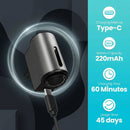Car Air Freshener Air Freshener Diffuser Three Adjustable Modes Aromatherapy Machine Rechargeable (Grey)-7
