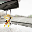 Cool Swinging Duck Car Hanging Ornament, Pendant Interior Rearview Mirror Decoration and Car Rear View Mirrior Hanging Accessories-5