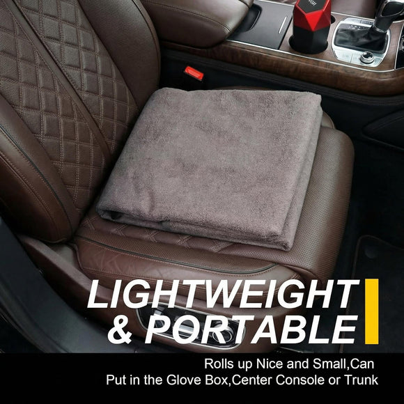 Back Seat Cover for Car Trucks Van SUV Waterproof Rear Bench Towel Seat Covers for Dogs and Kids Automotive Backseat Protector (Grey)