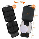 Car Seat Protector for Child Car Seat Durable 600D Fabric Waterproof Car Seat Cover with Thick Pad Non-Slip Backing (No Imprints) (1 pc -Black)-7