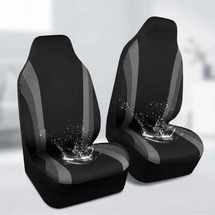 AquaShield Neoprene Waterproof Car Seat Covers for Front Seats Only High Back Bucket Seat Cover Airbag Compatible Line Rider Seat Covers Universal Fit for Truck Van SUV (Black and Gray)