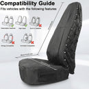 Waterproof Front Seat Covers High Back Seat Cover Bucket Seat Covers with Multi-Pockets for Semi Truck Cars Van SUV Pickup (Pack of 2)-6