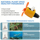 Car Air Freshener Cute Cartoon Yellow Duck Pilot Car Diffuser Rotating Propeller Automotive Air Outlet Fan Creative Car Perfume Decoration Cool Car Accessories Comes with 4 Fragrant Tablets-2