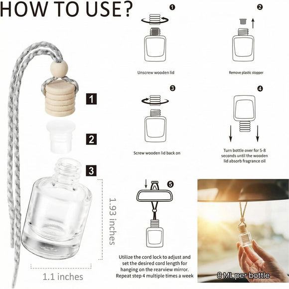 Car Air Freshener Diffuser 2 Pack Hanging Spiced Pumpkin Car Air Freshener for Women 45+ days Long Lasting Fragrance Made in USA (P42)