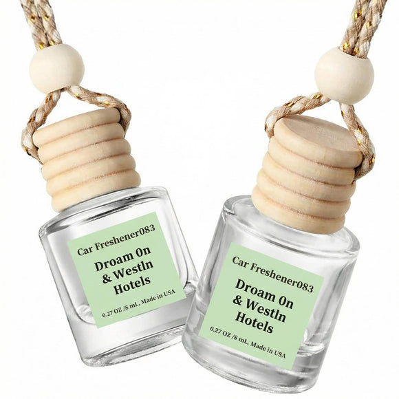 Car Air Freshener Hanging 2 Pack - Hotel Collection Diffuser Oil Inspired by Droam 0n & Westln Hotels - NO.1007 Fragrance Oil Air Diffuser for Ca r Car Fresheners for Women (083)