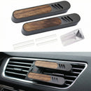 2 Packs Car Air Freshener Diffuser Car Diffusers for Essential Oils Perfume Diffuser &1Essential Oil Bottle 4 Unscent Reusable Fiber Sticks Custom Scent Metal & Wood Design Gift for Men-2