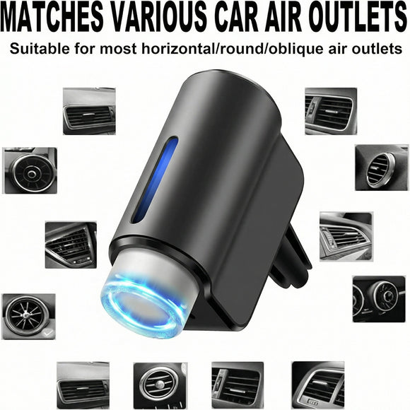 Smart Car Air Freshener Car Air Freshener Diffuser Rechargeable Car Aroma Diffuser 3 Levels of Adjustable Intelligent Car Diffuser Mens Fragrance with 3 Bottles of Cologne