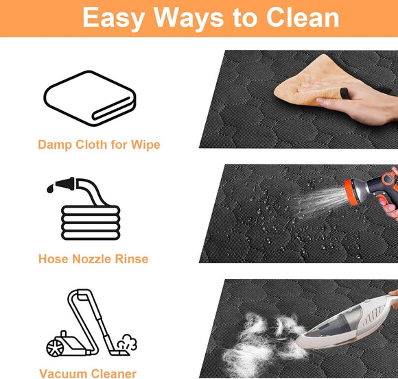 Dog Car Seat Cover for Back Seat, Waterproof Car Seat Protector for Dogs with Side Flaps, Scratchproof Dog Backseat Cover, Dog Hammock with Nonslip Bottom for SUVs, Standard(54" Wx55 L)