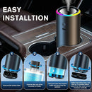 Smart Car Air Freshener Diffuser Car Diffuser Air Fresheners Long Lasting with 100ml Capacity Essential Oil Last 6 Months RGB Music Syncing Light Auto On/Off 5 Adjustable Car freshener Ocean-7