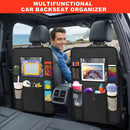 2 Pack Car Backseat Organizer with Touch Screen Tablet Holder 6 Storage Pockets Protectors Kick Mats Car Back Seat Cover Protector Travel Accessories for Kids-5
