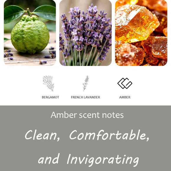Car Air Freshener Stone Air Freshener Odor Eliminator Amber Scent Refill (1 Count (Pack of 3) NO clip included)