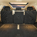 Rear Bench Seat Cover for Cars (50-54) Sedans SUV Truck Universal Faux Leather Back Seat Protector 60/40 Split Bench Seat Cover (Black)-7