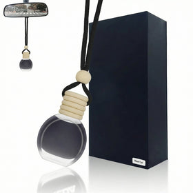 Car Air Fresheners | 10ml Air Freshener | Strong Perfume Hanging Diffuser with Odour Eliminaor Technology | Car Accessories for Men | Car Scents Air Fresheners by Ikeda (Oval New Car)