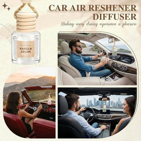 12 Pack Car Air Freshener Car Smell Air Freshener Diffuser Essential Oil Scent for Women & Men Long Lasting Fresheners Accessories Interior Hanging Automotive Fragrance with Many Flavors