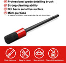 10pcs Auto Car Detailing Brush Set Car Interior Cleaning Kit Includes 5 Boar Hair Detail Brush,3 Wire Brush, 2 Air Vent Brush for Cleaning Car Interior Exterior, Dashboard Engines Leather Wheel-4