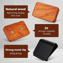 Car Air Freshener - Wood Air Freshener - Car Odor Eliminator for Visor Clip-Variety Scent Refill Vehicle Scent Diffuser for Cabin Truck & SUV - Pack of 3 (Teak-Amber-Cabana)-CLIP INCLUDED-4