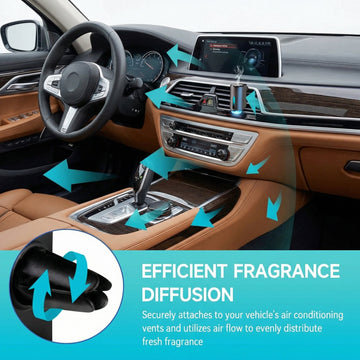 Car Air Freshener Three Adjustable Modes Intelligent Aroma Diffuser Rechargeable Car Diffuser Air Freshener Grey - 0