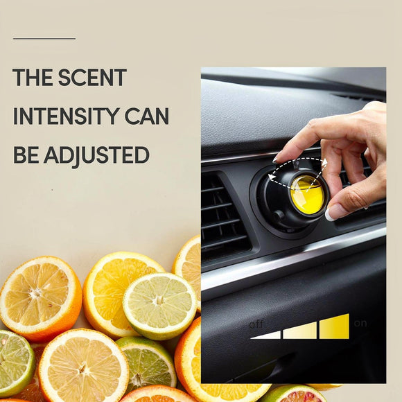 Car Air Freshener Vent Clips 8 Pack Provides Long-Lasting Scent Up to 240 Days Odor Eliminator (Citrus)