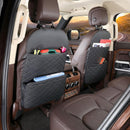 Seat Back Protector + Large Capacity Pocket Storage Organizer Preventing the Impact of Children Stepping on the Seat Backrest (Black)-6