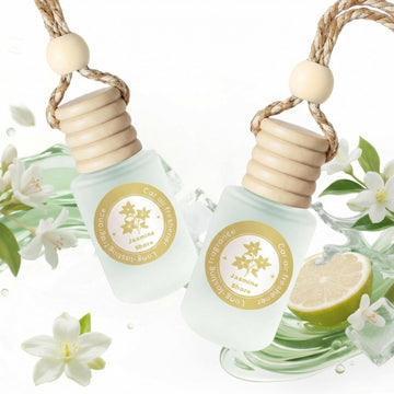 Veloz Hanging Car Air Freshener-Jasmine Shore Scent Long Lasting Essential Oil Car Diffuser without Methyl Carbitol&Hexylene Glycol