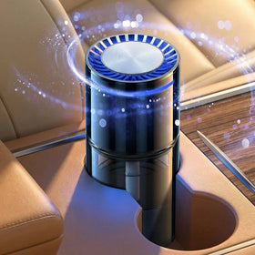 AUTO On/Off Smart Car Air Freshener with Blue Ambient Light Adjustable Concentration & 360Scent Aroud Car Diffuser 160ML Large Capacity for 6 Months Long-Lasting Use - Premium Cologne
