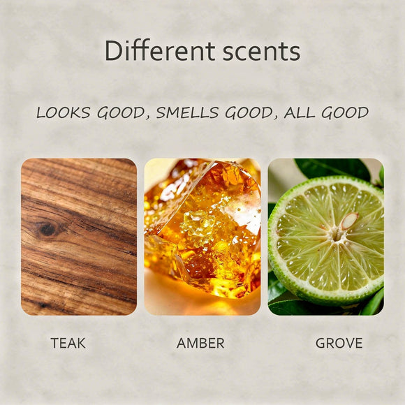 Grove Air Freshener Stone Scent Starter Kit Odor Eliminator - Car Visor Clip (Pack of 1 - Grove Scent)