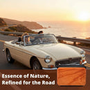 Car Air Freshener - Wood Air Freshener - Car Odor Eliminator for Visor Clip- Natural Scent Starter Kit Vehicle Scent Diffuser for Cabin Truck & SUV (Amber)-3