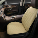 Front Seat Covers for Bucket Seats Faux Leather Seat Covers Universal for Most Cars SUV and Mini Van (Beige)-5