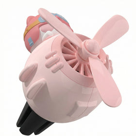 Car Air Fresheners Cute Pilot Cat Car Diffuser Rotating Propeller Cartoon Automotive Air Outlet Fan Creative Car Perfume Decoration Automotive Air Fresheners for Cars - 0