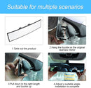 Car Rearview Mirrors, Shock Resistant Interior Clip-on Panoramic Rear View Mirror for Car, Wide Viewing Range, 12 inch HD Universal Use for Cars, SUVs, Trucks, Vehicles (White)-5