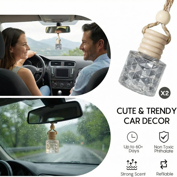 Veloz Hanging Car Air Freshener-Tuscan Orange Tree Scent Long Lasting Essential Oil Car Diffuser without Methyl Carbitol&Hexylene Glycol