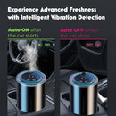 Smart Car Air Freshener - Automatic Essential Oils Aroma Diffuser - Rechargeable Auto On/Off Fragrance Fresheners with Starry Lights Projector - 3 Adjustable Mode Scent Purifier with 50mL Perfume-4