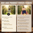 Car Air Freshener Hanging 3 Pack Wood Car Freshener - Sandalwood & Teakwood & Cologne Scents Car Fresheners Long Lasting Up to 60 Days Car Air Freshener Men 0.27 FL OZ/8ML-5