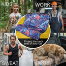 Back Seat Cover for Car Trucks Van SUV Waterproof Rear Bench Towel Seat Covers for Dogs and Kids Automotive Backseat Protector (Dinosaur)-3