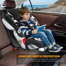 Car Seat Protector for Child Car Seat Waterproof Car Seat Cover for Leather and Fabric Seats 2 Mesh Pockets Non-Slip Bottom Thick Padding Cushion (Black)-2