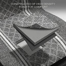 Baja Blanket Seat Covers Gray Diamond High Back Bucket Seat Covers - Jacquard Fabric Airbag Compatible Universal Fit for Cars Trucks SUVs and Vans-4
