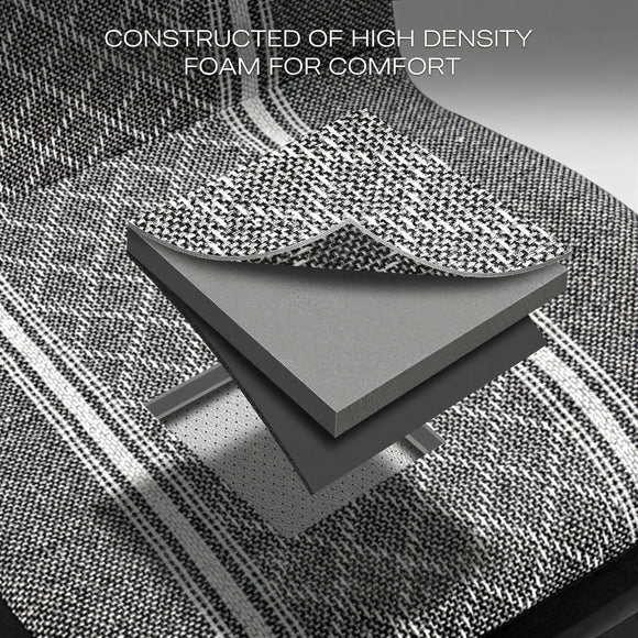 Baja Blanket Seat Covers Gray Diamond High Back Bucket Seat Covers - Jacquard Fabric Airbag Compatible Universal Fit for Cars Trucks SUVs and Vans