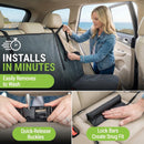 Back Seat Towel Seat Cover for Cars; Great for After Gym Workouts Dogs and Outdoor Activities; Universal Fit for Cars SUVs Vans Trucks EZ fit Non Slip Grip Grey-6