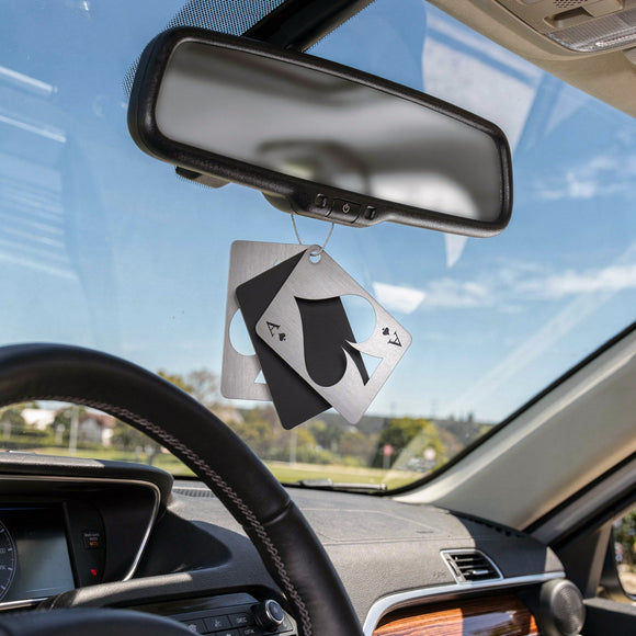 The Ace Car Air Freshener Odor Eliminator 2 Per Pack Black Out Scent Driven by