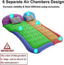 SUV Air Mattress Camping Bed Cushion Pillow Inflatable Thickened Car Air Bed Mattress with Electric Air Pump Portable Sleeping Pad for Travel Camping Upgraded Version Black-6