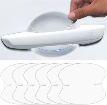 10pcs Clear Car Door Handle Scratch Potector TPU Car Door Sticker Universal Protective Films for Vehicles (Clear)
