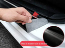 4Pcs Car Door Sill Protector Reflective 4D Carbon Fiber Sticker-4