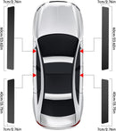 Car Door Sill Protector 4 PCS Door Sill Protector Anti-Scratch Anti-Collision Carbon Fiber Leather Front/Rear Decorative Door Protector Car Interior Accessories-6