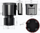 Expandable Car Cup Holder NEW 3-in-1 with Phone Holder and Card Slot Adjustable Cup Holder for Car Cup Holder Expander Suitable for bottles ranging from 10 oz to 38 oz Large Cup Holder Adapter for Car-3