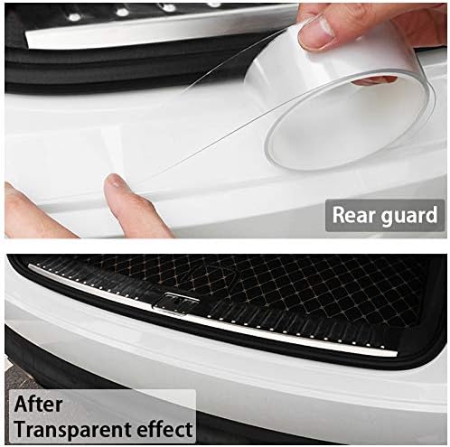 Universal Car Door Edge Guard 2.7In x 33Ft Door Sill Protector Automotive Anti-Collision Strip for Car Door Edge/Front and Rear Bumper/Door Sill Protector Fits for Most Car Transparent