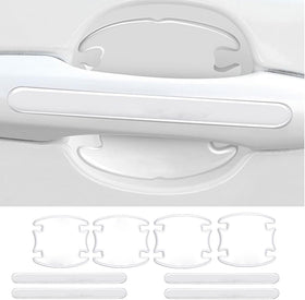 8 Pcs Car Door Handle Protector Sticker Universal Car Door Handle Protectors for Vehicles Anti-Scratches Guard Stickers Auto Door Handle Protective Film for Most Car (Transparent)