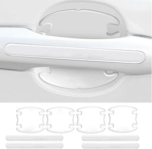 8 Pcs Car Door Handle Protector Sticker Universal Car Door Handle Protectors for Vehicles Anti-Scratches Guard Stickers Auto Door Handle Protective Film for Most Car (Transparent)
