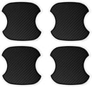 4PCS Car Door Handle Cup Scratch Protectors TPU Carbon Fiber Door Bowl 3D Sticker Universal Door Handle Protective Film for Most Cars (Medium)-1