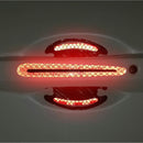 Car Door Handle Protector Reflective Sticker Universal Auto Carbon Fiber Door Handle Anti Scratch Cover Guard 8PCS Red-6